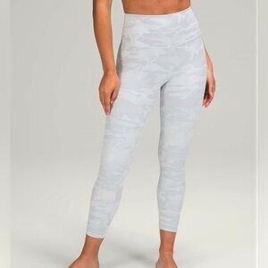 White Camo Lululemon Align Leggings